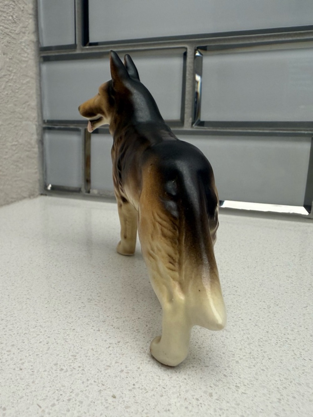 Vintage German Shepherd Ceramic Porcelain Dog Figurine 1950s 1960s - Picture 4 of 12